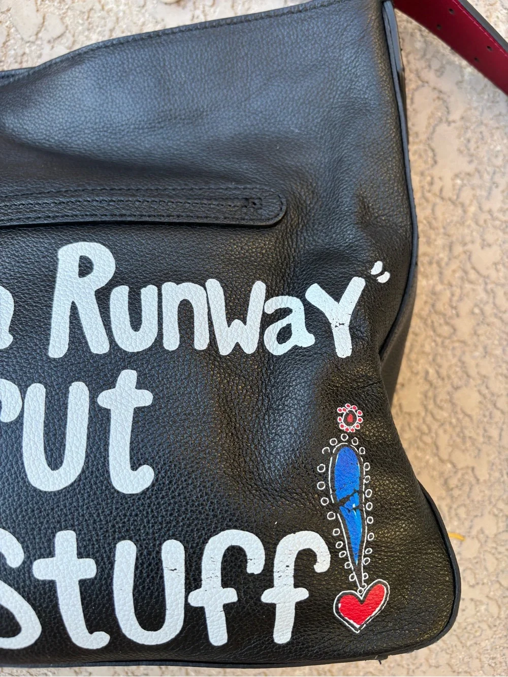 Brighton Downtown Girls Hobo Bag Tom Clancy Fashionista Leather Pop Art Rare